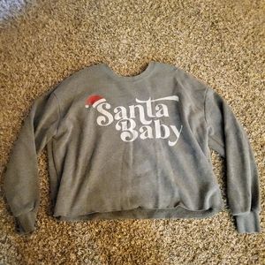 Santa Baby Crop top shirt
